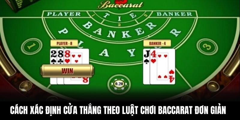 Cách xác định cửa thắng theo luật chơi Baccarat đơn giản
